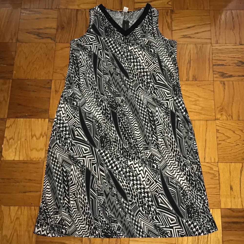 ⬇️Maxi Dress Plus Size 1X Black and White